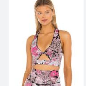 Beach Riot paisley racerback sportsbra